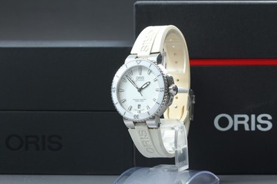 [Exc+5]Oris Aquis Date Steel 7676 Automatic 38mm Men's Watch Box & Papers- JAPAN