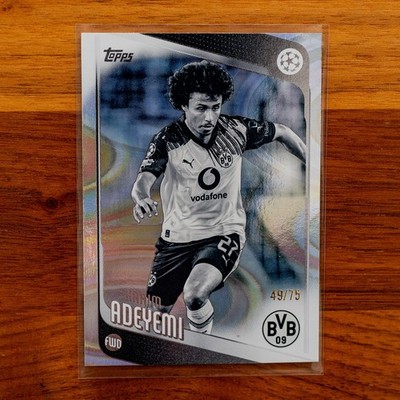 Karim Adeyemi /75 Black and White Raindrop 2025-26 Topps Uefa UCC #128