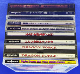 7 Sega Saturn Import JP Games Most CIB - Dragon Force/Nadesico/Elf+++ US Seller