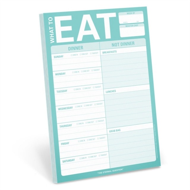 Knock Knock What to Eat Pad (Mint Green) (Other printed item)