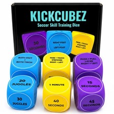 KickCubez Soccer Gift for Boys  Girls 8-12   6 Training 2.17 inches