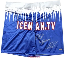 Chuck Liddell Signed Autographed Custom UFC Trunks Inscribed Iceman TRISTAR