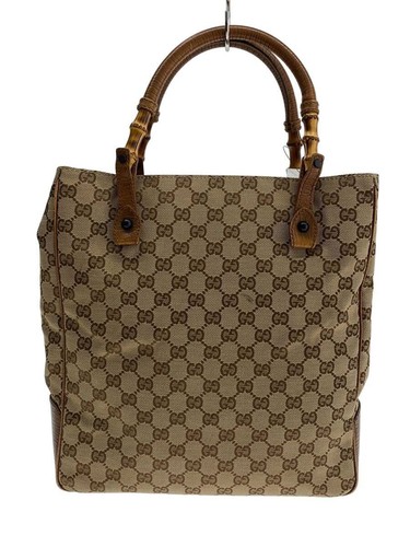 GUCCI handbag canvas Beige total pattern 190525 491403 Used