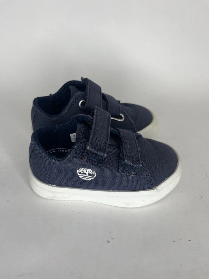 Timberland Zapatos Doble Correa Niños Pequeños Talla 4 Azul  Foto 2 de 4