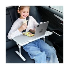 Large Car Seat Tray Table, Foldable Travel Tray for Kids Car Seat, Height Adj...