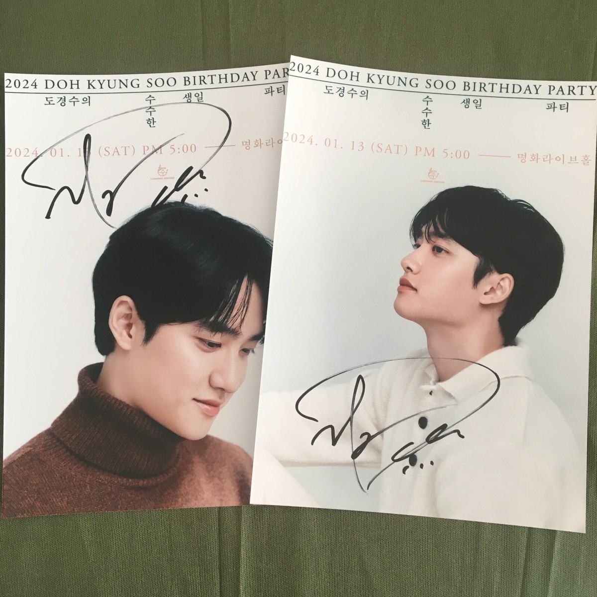 EXO D.O. Doh Kyungsoo Autographed Signed Photo Autographs 5*7 K