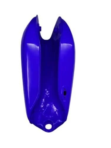 Yamaha DT 250 DT 400 Enduro, tanque de gasolina de acero pintado azul y tapa 1975 a 1977 Foto 4 de 4