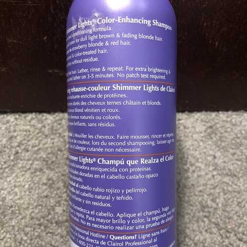 Clairol Professional Shimmer Lights Brunette & Red Color Enhancing Shampoo, 16oz - Picture 5 of 8