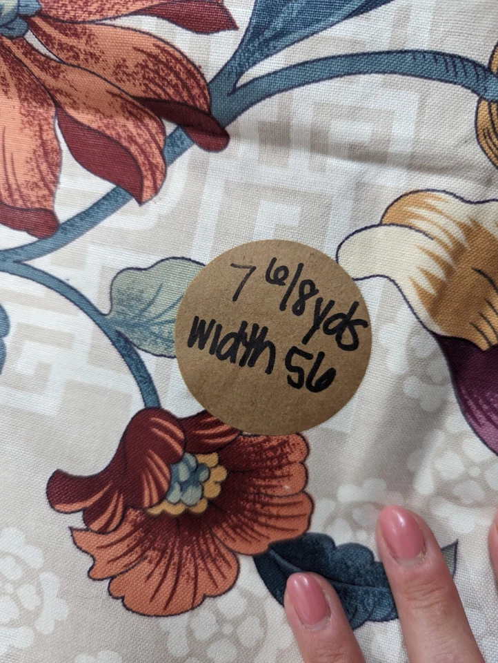 复古 Stanley King 织物花卉经典 7 3/4 码 56W 令人惊叹的内饰枕头 — 第 2/4 张图片