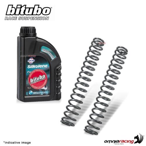 MFORK Bitubo Oil springs + Oil for JBH Cartridges K=0.775 for Yamaha R3 2015-2018 - Picture 1 of 5