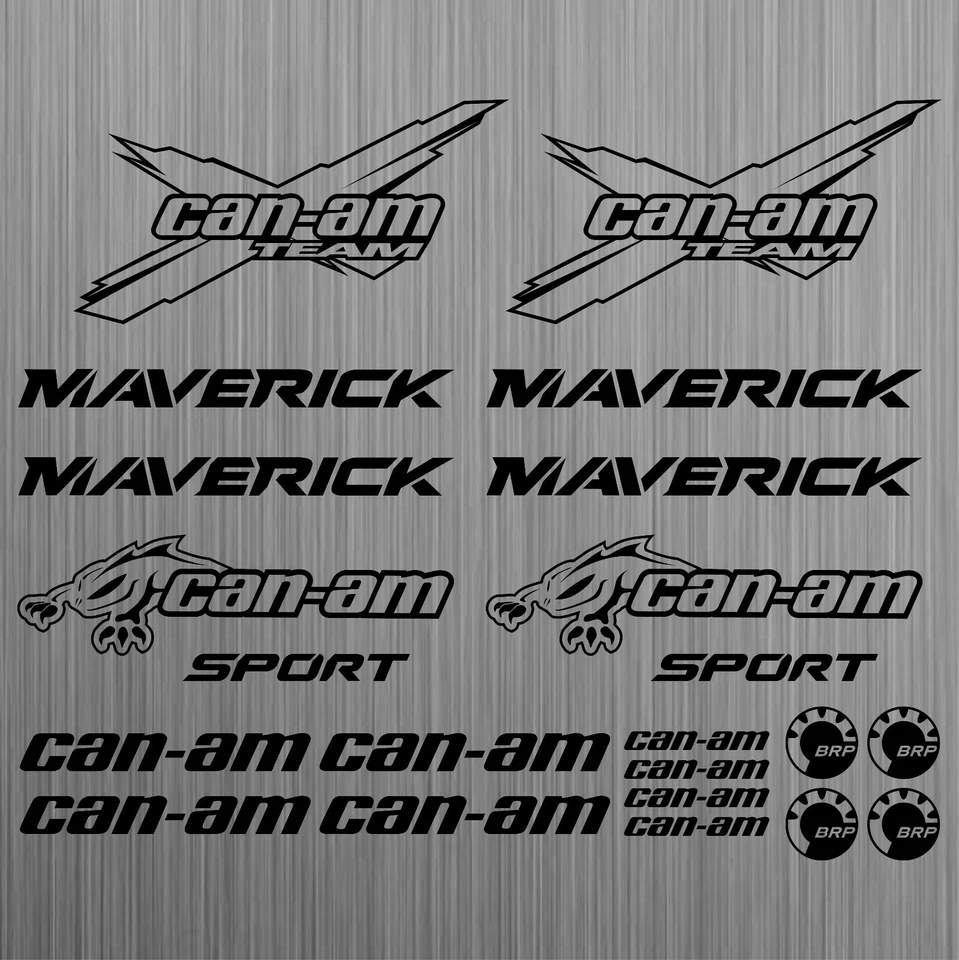 RAWISTICKER Pour can-am canam team BRP maverick autocollant quad decal 22 Pièces