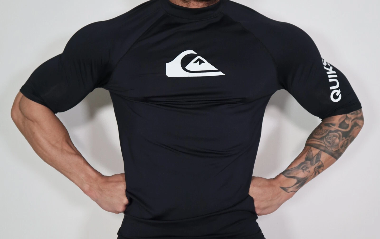 MEN'S BLACK TIGHT FITTING ATHLETIC SHIRT (SIZE XL)