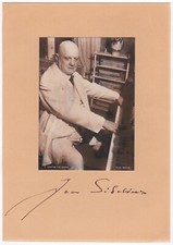 Sibelius, Jean (Composer/ 1865-1957) - Photograph signed