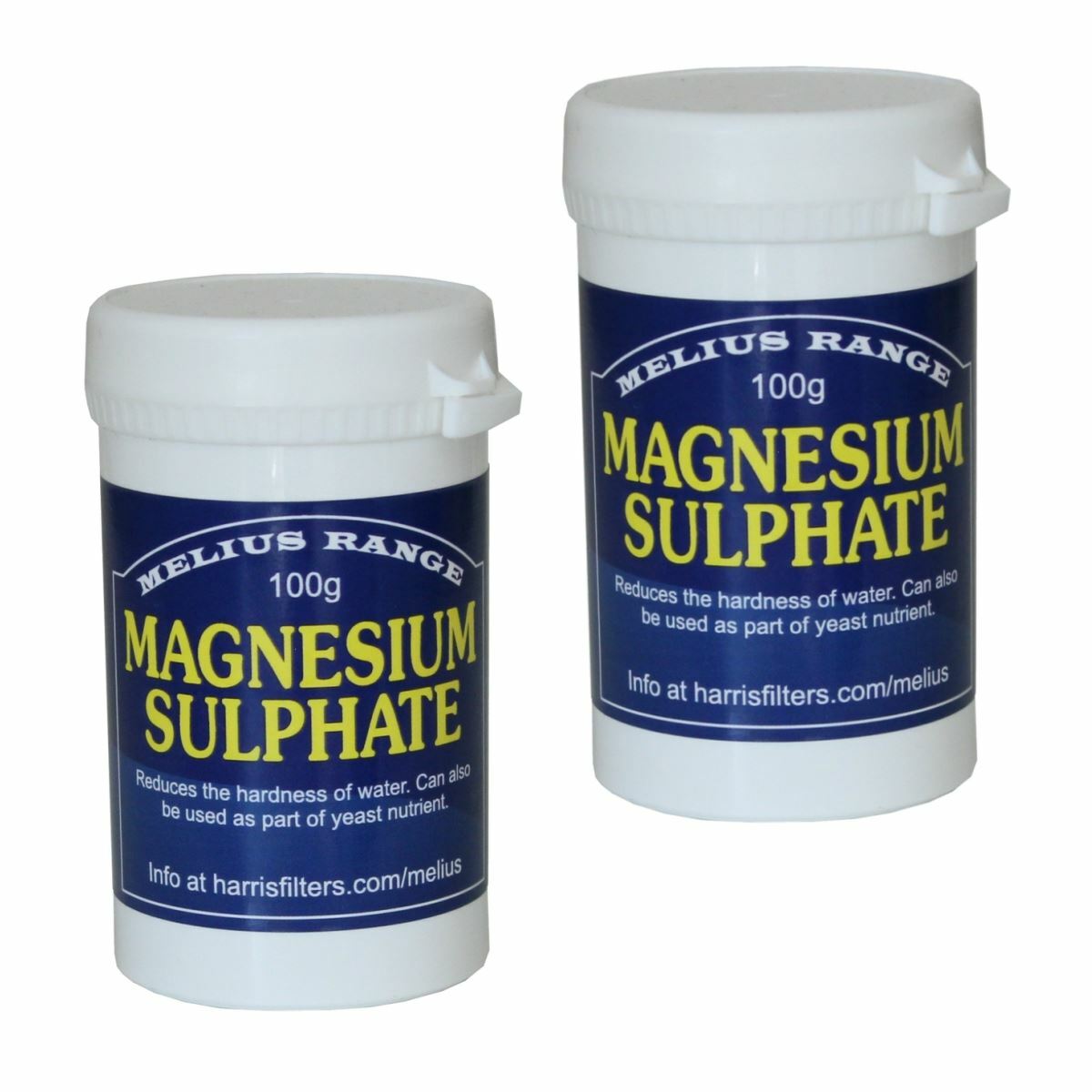 2x Harris Magnesium Sulphate Powder 100g Epsom Salts Water Hardness Reducer
