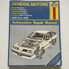 Haynes 38015 Repair Shop Manual Buick Skyhawk Cimarron Cavalier 1982-1994 766