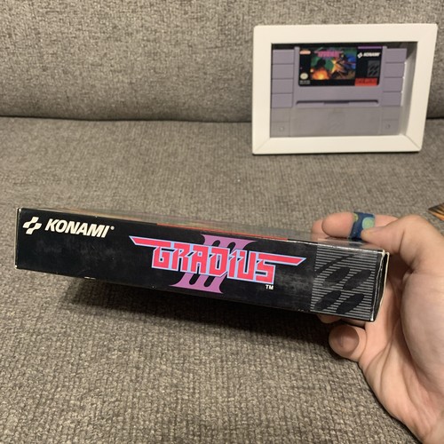 Gradius III 3 Super Nintendo SNES Authentic Tested Box Game Manual READ - Picture 10 of 24