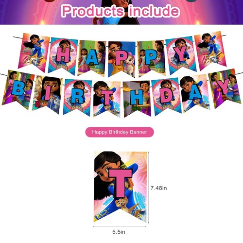 32 Pcs Mira Royal Theme Birthday Party DecorationsParty Supply Set for Kids w... - Picture 2 of 7
