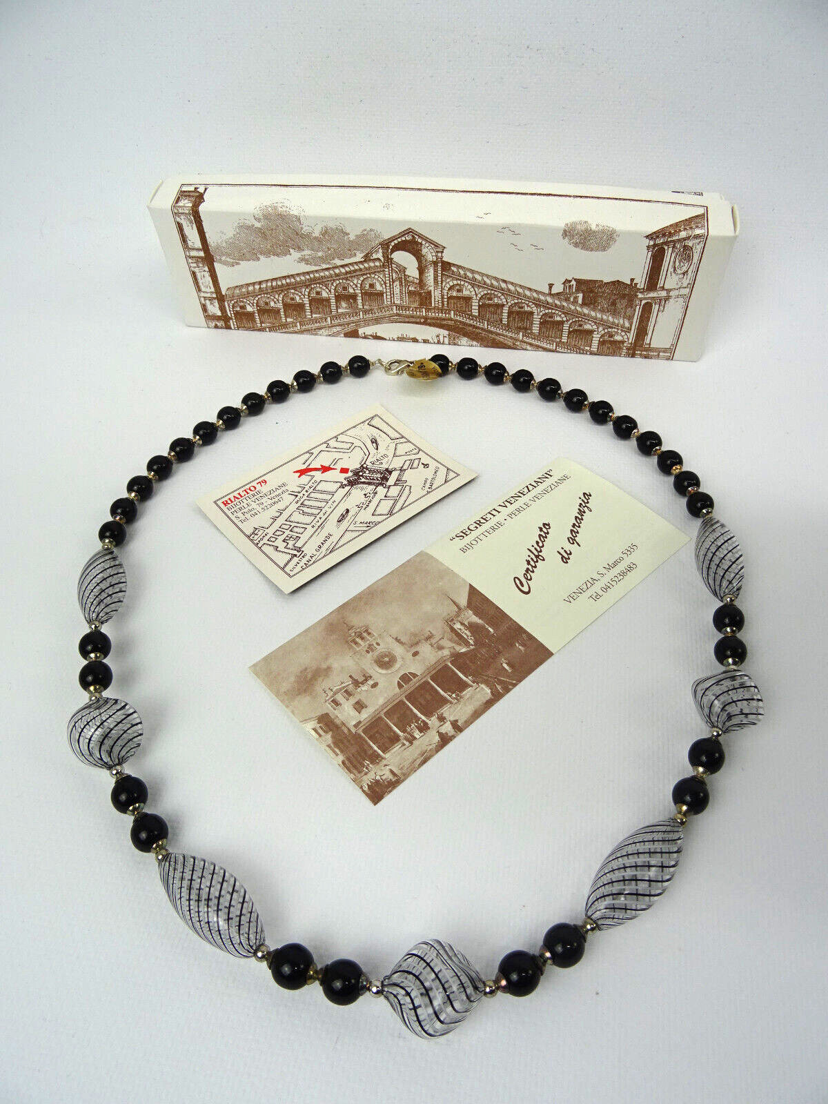 Murano Glas Kette Rialto 79 Hand Made Italy Venezia