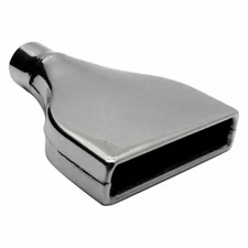 Jones Exhaust Tip 304 SS Camaro / Rectangular Rolled Edge Straight Cut Weld-On