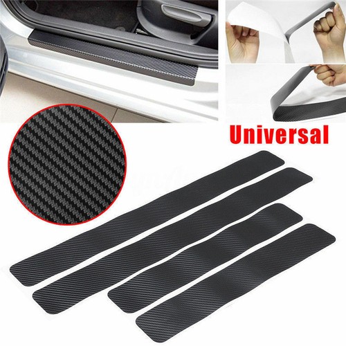 Accessories Carbon Fiber Car Scuff Plate Door Sill 5D Sticker Protector 2020 4X - Picture 4 of 12