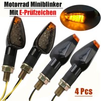DE Universal 4X LED Motorrad Blinker Miniblinker Licht Roller Mit E-GeprüFt 12V