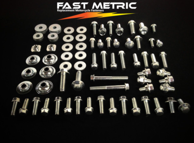 #ad 87pc SUZUKI FULL PLASTICS BODY BOLT KIT RM65 RM80 RM85 RM100 RM125 RM250 FENDERS $15.99