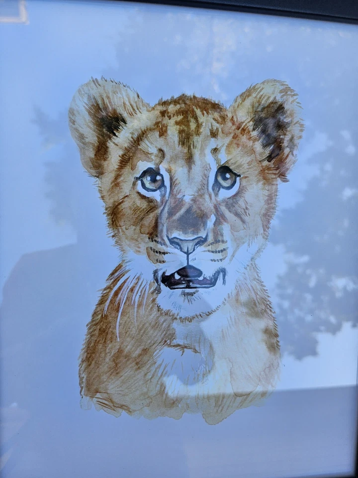 Set 6 Gorgeous 12" X 8" Framed Jungle Animal Friends Childs Nursery Collection - Image 3 of 4