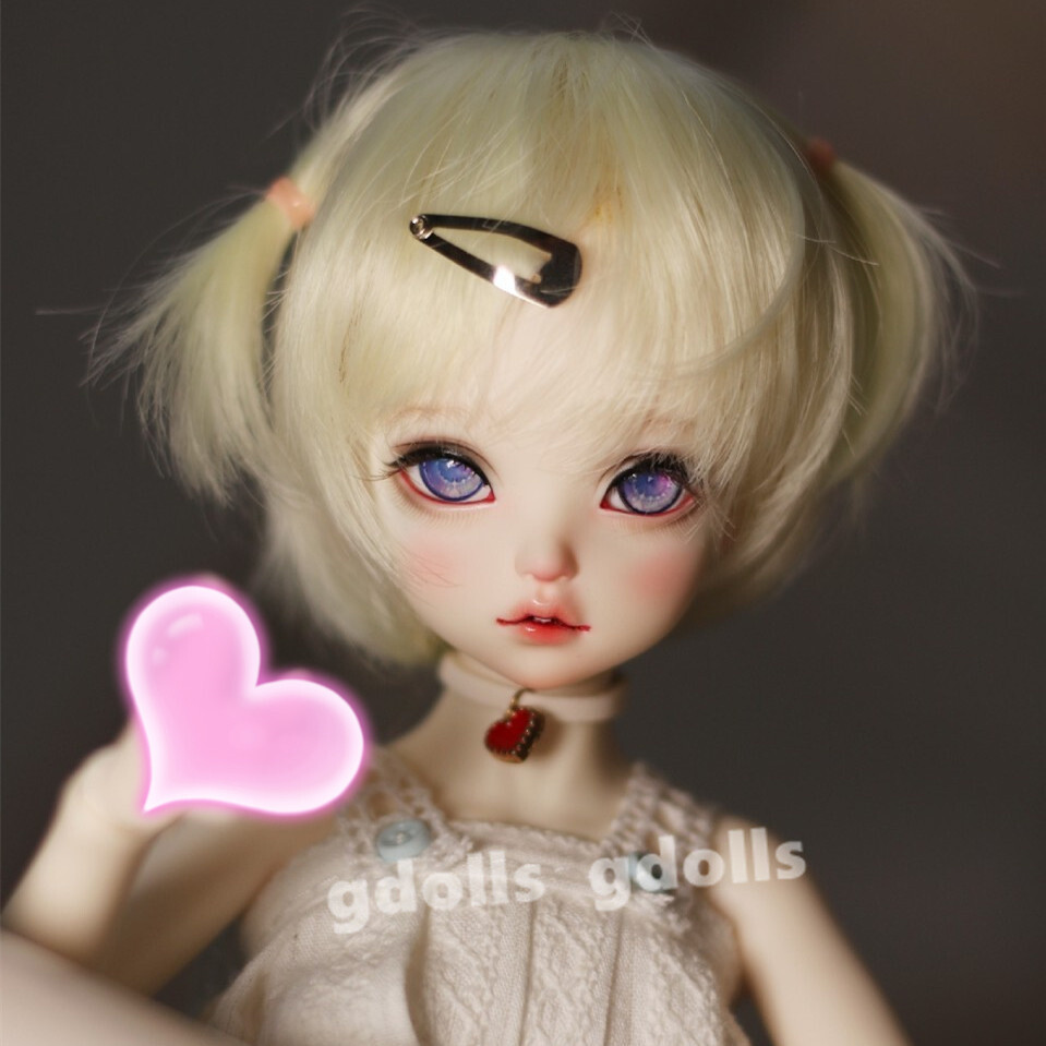Oueneifs Gogobjd 1/6 BJD Doll - Big Head, Small Dimple, Retro Cute Fullset 28cm Resin Toy - View #3
