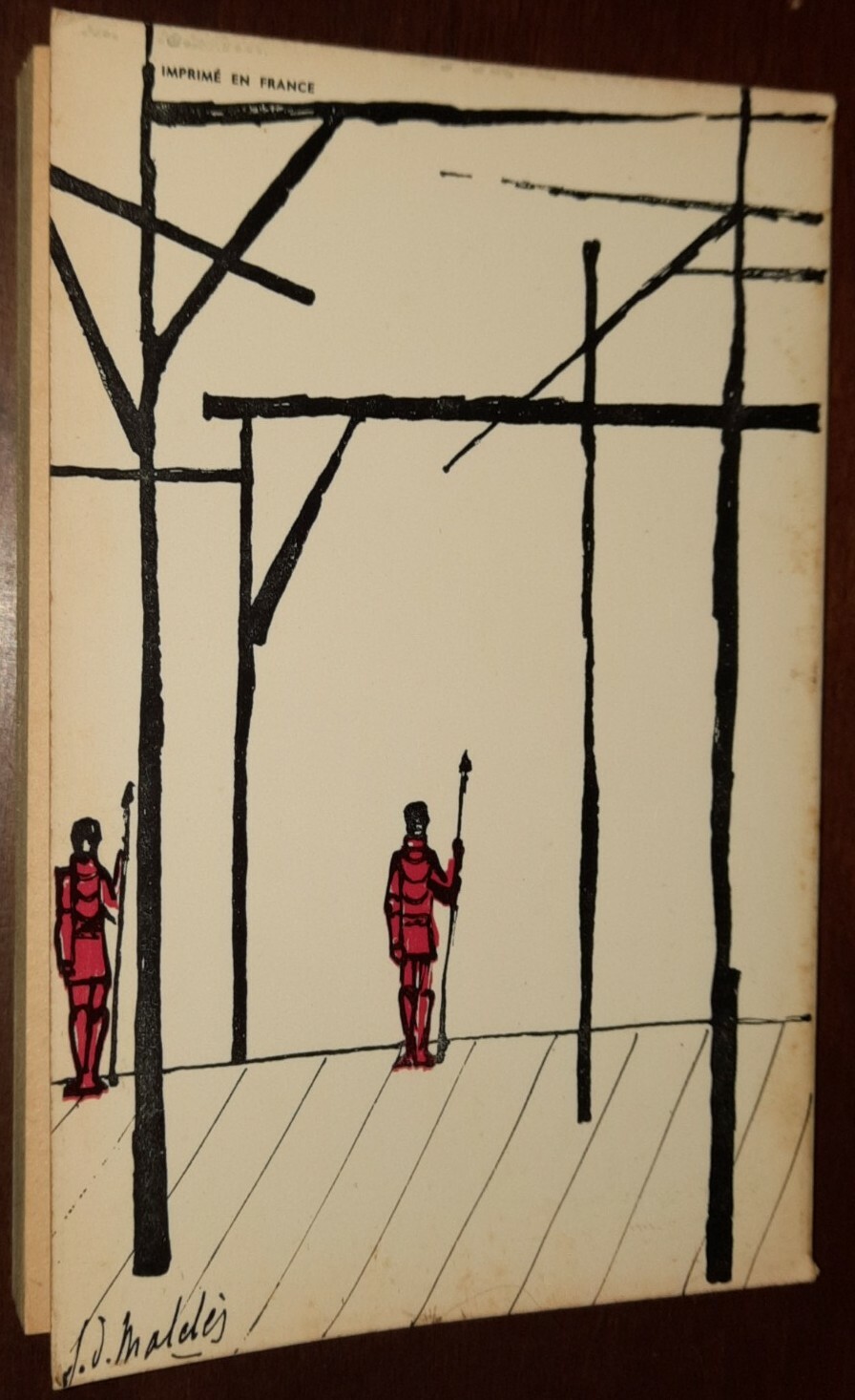 Jean Anouilh L'Alouette French Text LJ Maldes Cover Art Livre de Poche