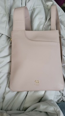 blush pink leather purse