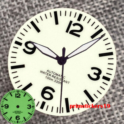 Full Luminous 29mm Automatic Watch Dial Hands Fit NH35 Miyota82 ETA2824 PT5000