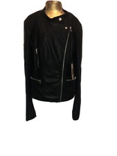 Ci Sono By Cavalini 100% Vegan Leather Jacket Size Medium