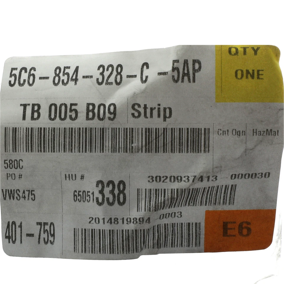 OEM NEW 2015-2018 VW Volkswagen Jetta Right Windshield Molding 5C6-854-328-C-5AP - Image 4 of 4