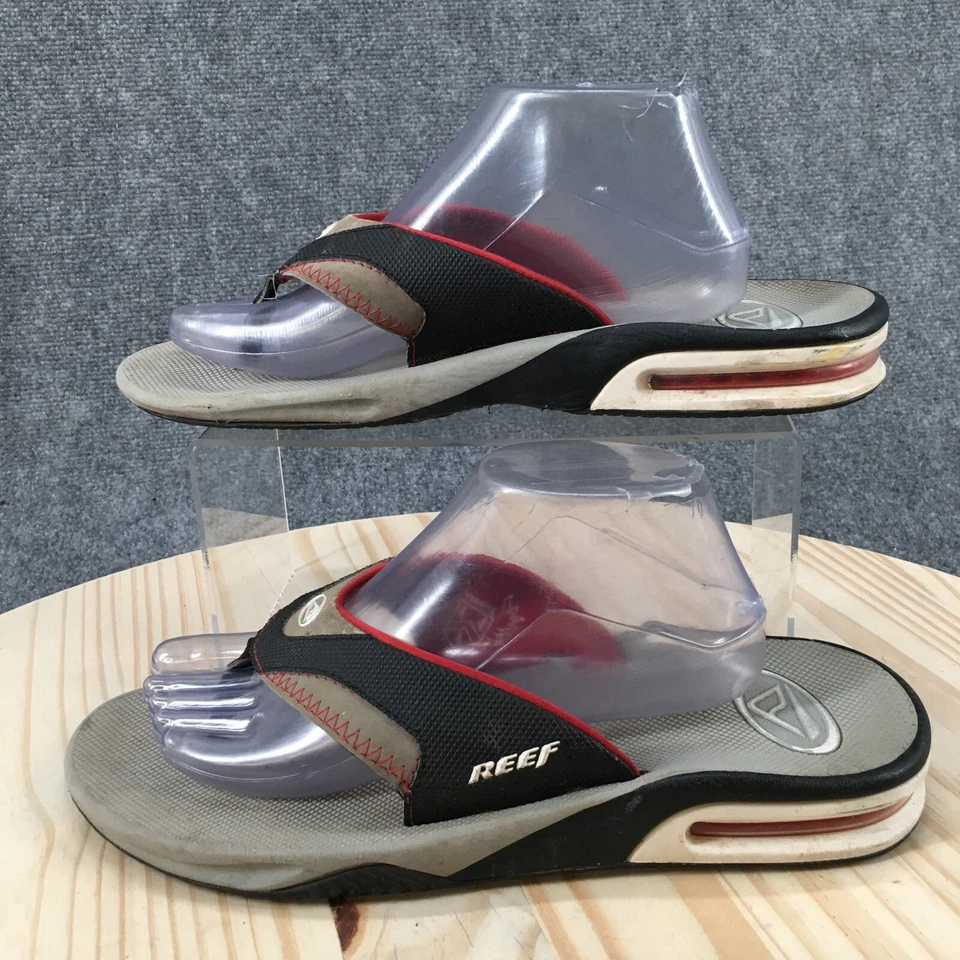 Sandalias Reef para mujer 10 abanicos informales chanclas planas cómodas beige sin cordones Foto 2 de 4