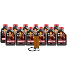 12L Motul 8100 XMAX 0W40 Wix Filter Motor Oil Change Kit For Audi Porsche API SN