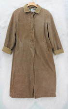 Brandon Thomas Chore Coat Unisex M Brown Corduroy Barn Blanket Lined Trench Midi