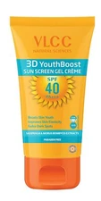 VLCC 3D Youth Boost Sunscreen Gel Creme, SPF40 PA +++, 100g  UVA protection