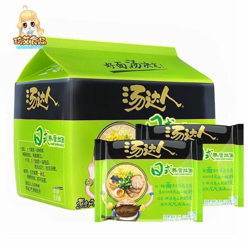 5PCs Tongyi Chinese Food Snack Instant Noodles 统一方便面 汤达人 豚骨面五连包 different flavor - Bild 7 von 11