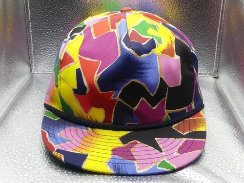Nissin Artistic Colorful Rope Snapback One Size Fits All OSFA Green Brim Hat Cap
