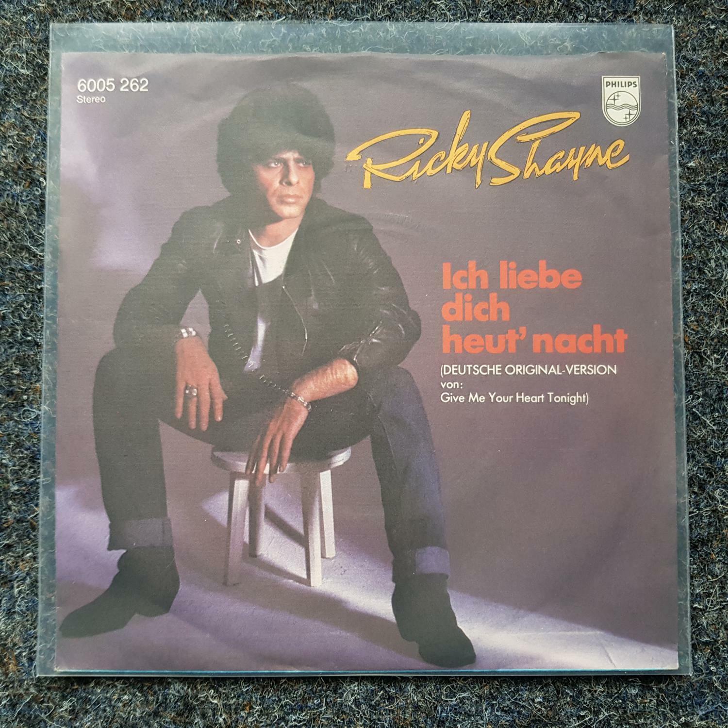 7"" Single Vinyl Ricky Shayne - Ich liebe dich heut' nacht