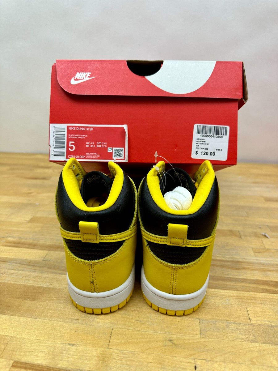 Nike Dunk Hi SP CZ8149002 Varsity Maize Mens US 5 NEW RETAIL Nike Dunk Hi SP CZ8149002 Varsity Maize Mens US 5 NEW RETAIL