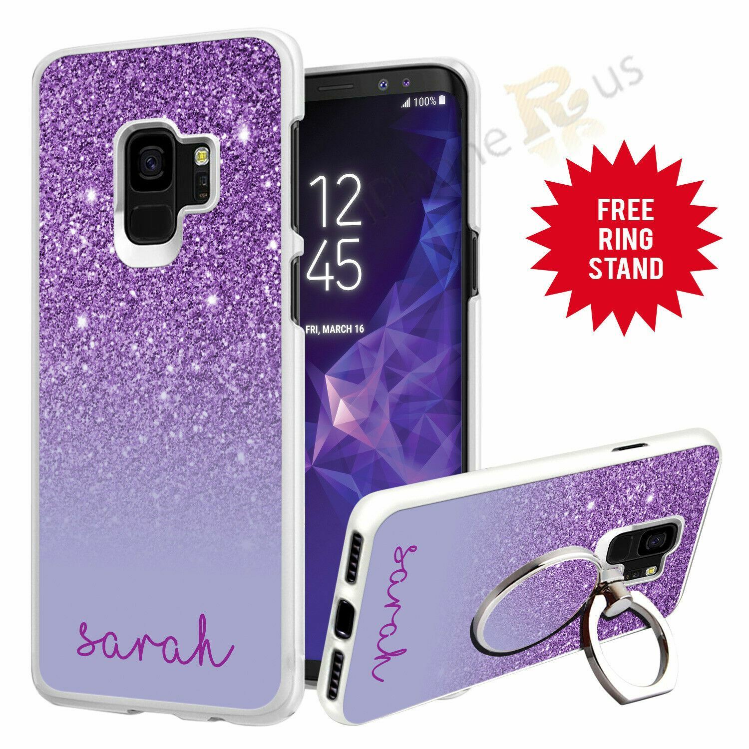 Personalised Phone Case Cover & Finger Ring Stand Holder For Top Mobiles 0733 eBay