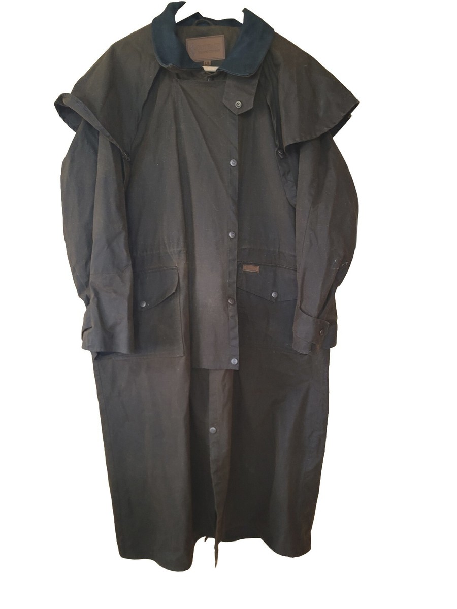 Outback Trading Company Stockman Duster Coat Men's L Black