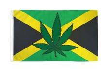 Jamaica Leaf Flag 3x5ft Poly 100D