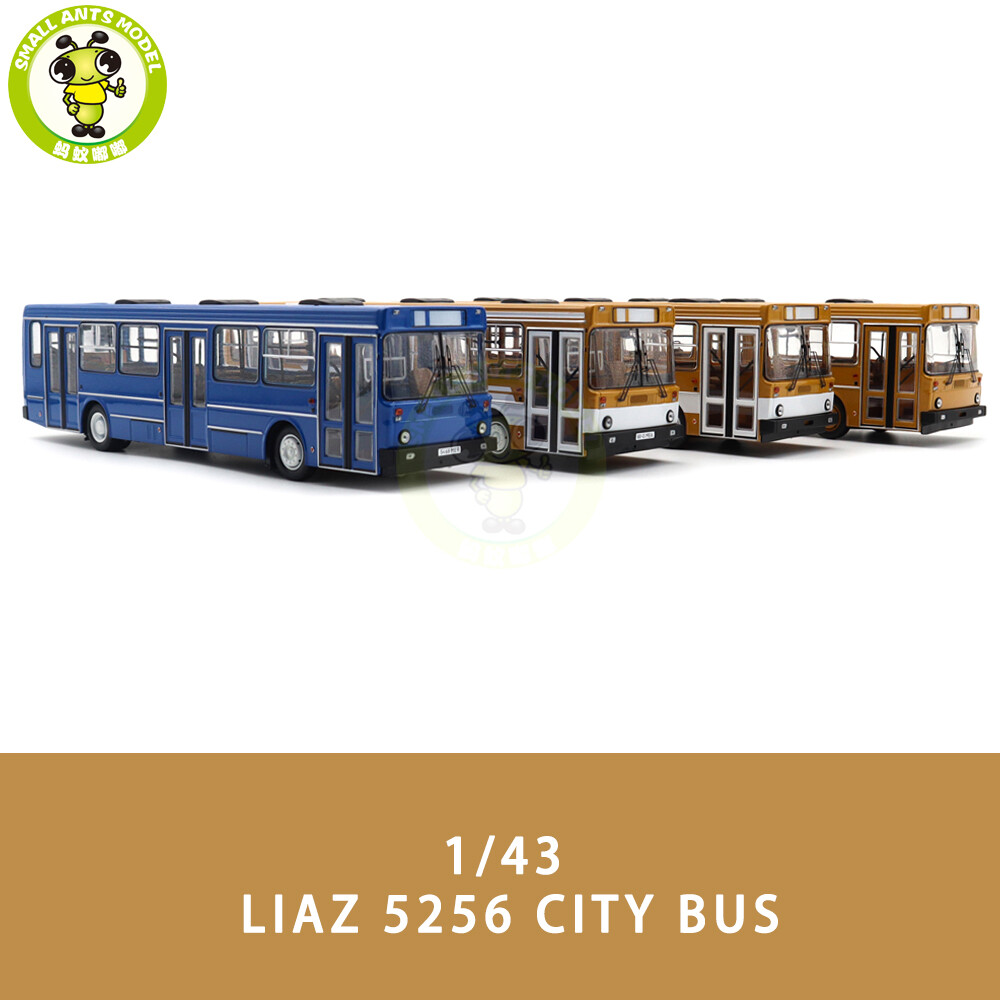 1/43 Russian City Bus Models LIAZ 5256 Diecast Mode Toy Car Bus