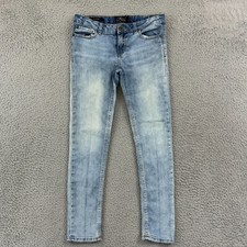 Lucky Brand Zoe Skinny Jean Girls 12 Blue Light Wash Mid Rise 28x25 Slim Casual