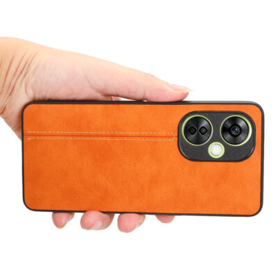 For OnePlus Nord CE 3 Lite, Hybrid Retro Hybrid PU Leather Soft Case Cover