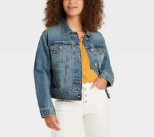 Women's Denim Jacket -Universal Thread- Medium Wash- Size M 