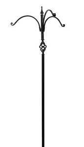 Kettle Moraine Decorative 3 Arm Bird Feeder Pole Set Heavy Duty