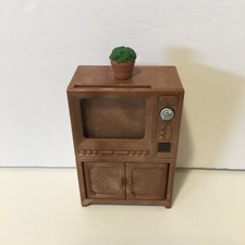 Sylvanian Families Calico Critters - Television TV With Plant